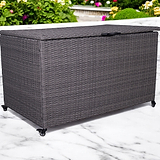 Charcoal Weave KD Cushion Storage Box 826L from Roseland Furniture