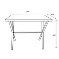 Calstock 120cm Breakfast Bar Table dimensions