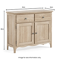 Celine Oak Small Sideboard dimensions