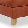 Claridge Footstool Terra Close Up from Roseland Furniture