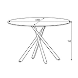 Coombe 100cm Round Dining Table from Roseland Furniture