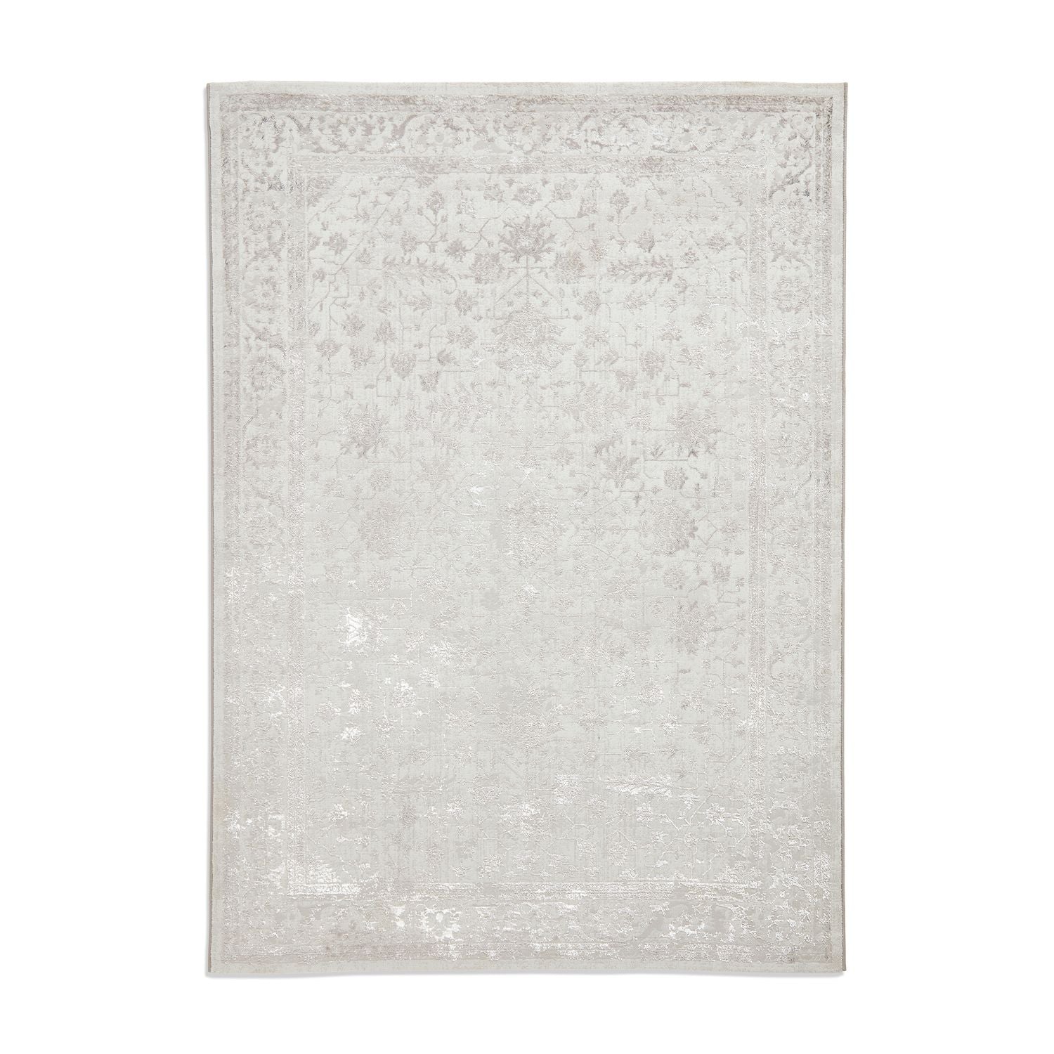 Silver Morris Traditional Motif Bordered Rug from Roseland Furniture