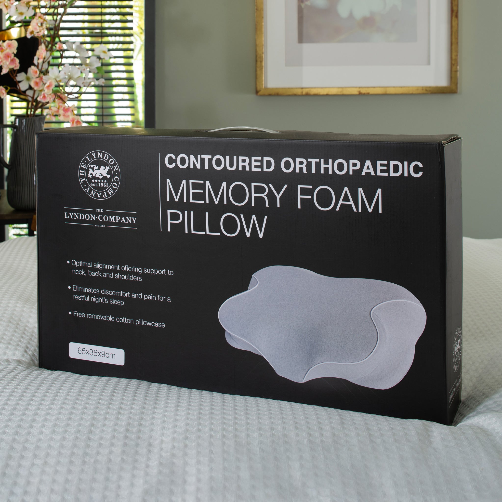 Contoured Orthopaedic Pillow with 100% Cotton Cover | Roseland
