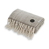 TLC Moorland Wool Throw Natural from Roseland Furniture
