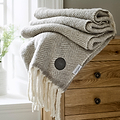 TLC Moorland Wool Throw Natural from Roseland Furniture