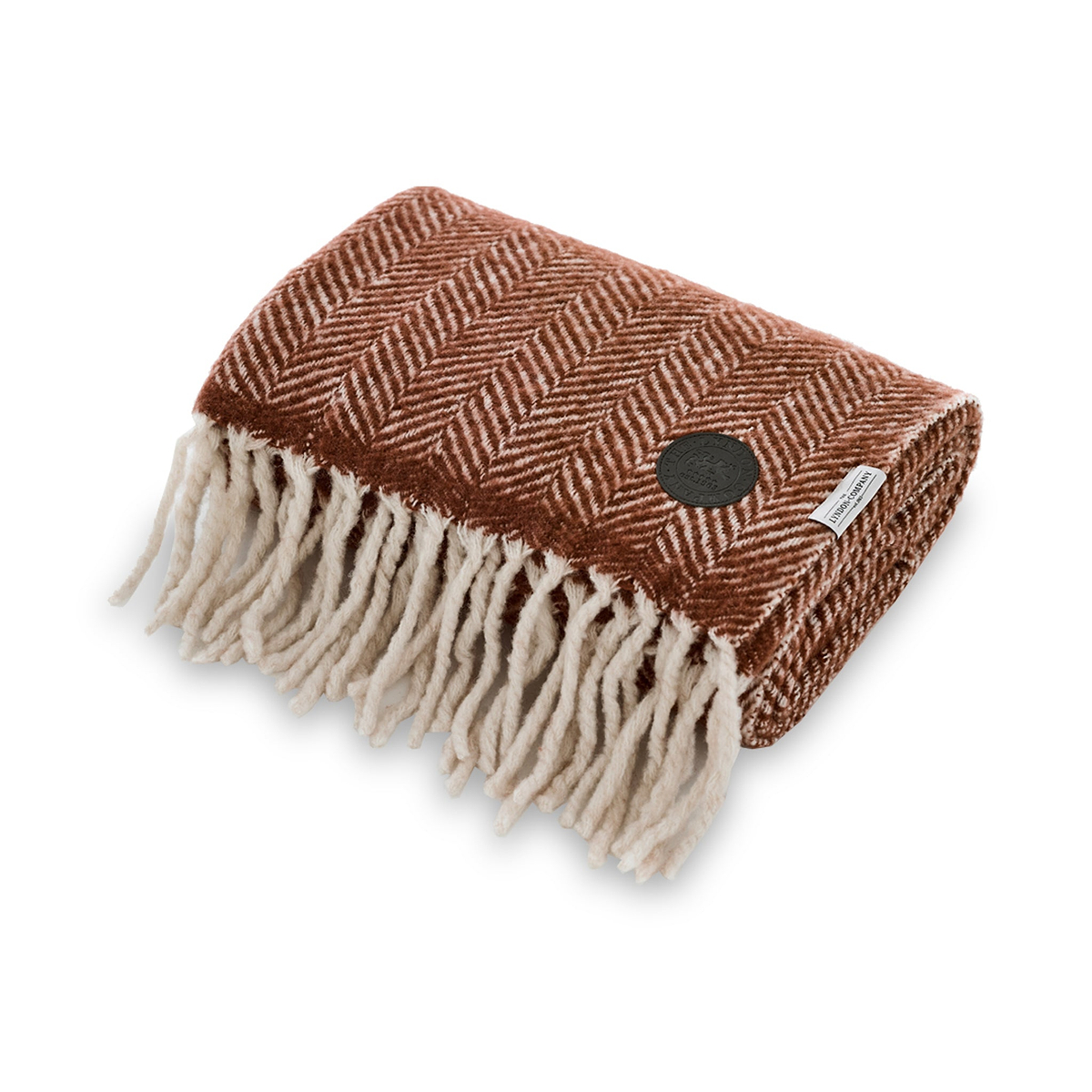 Moorland Russet Wool Throw from Roseland Furniture