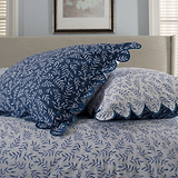 Ashling Garden Duvet Set Single Blue from Roseland Furniture