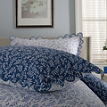 Ashling Garden Duvet Set Single Blue from Roseland Furniture