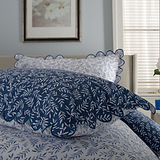 Ashling Garden Duvet Set Single Blue from Roseland Furniture