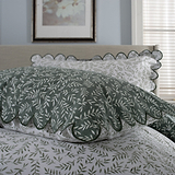 Ashling Garden Duvet Set Single Green from Roseland Furniture