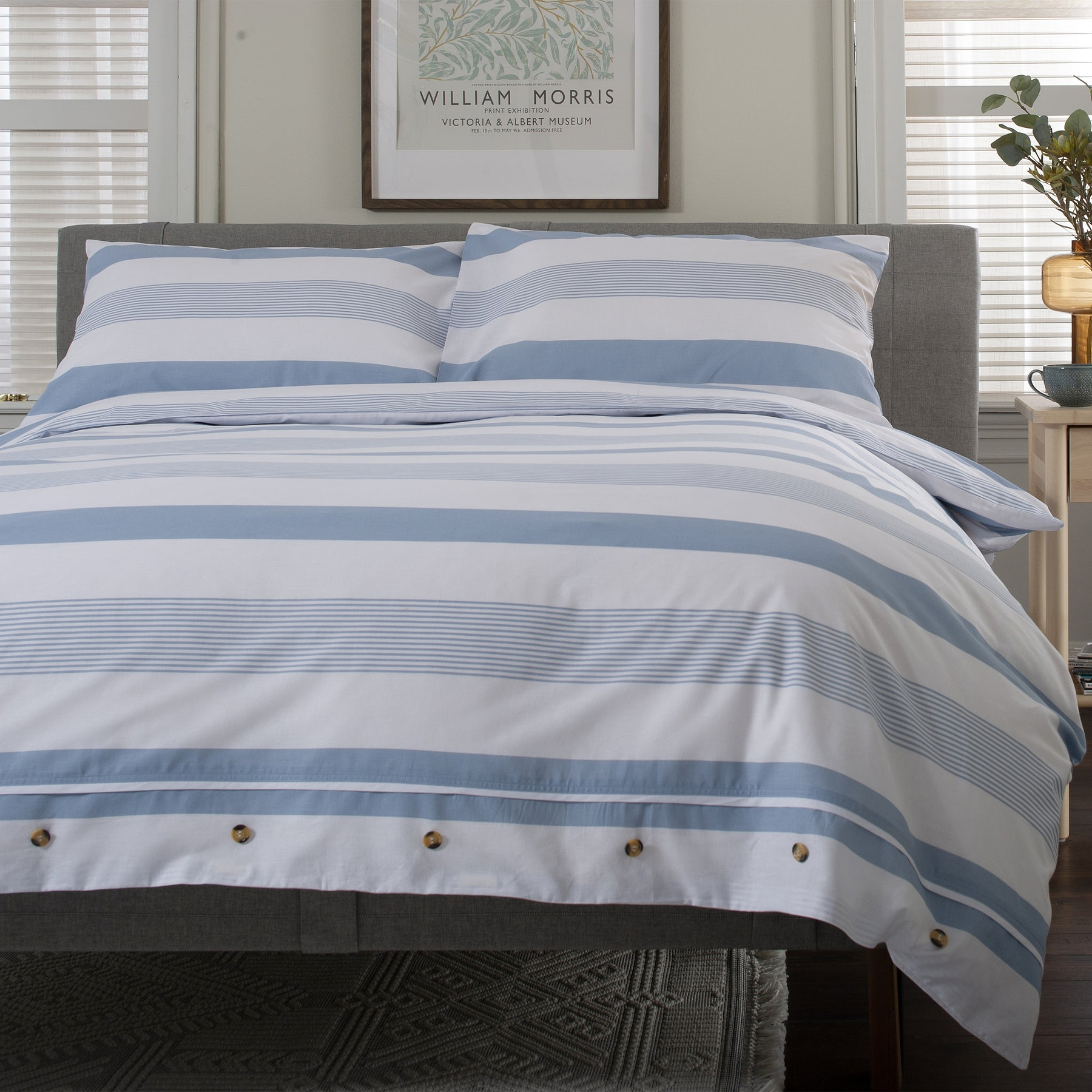 TLC Next Level Duvet Set Double Fog Blue from Roseland Furniture