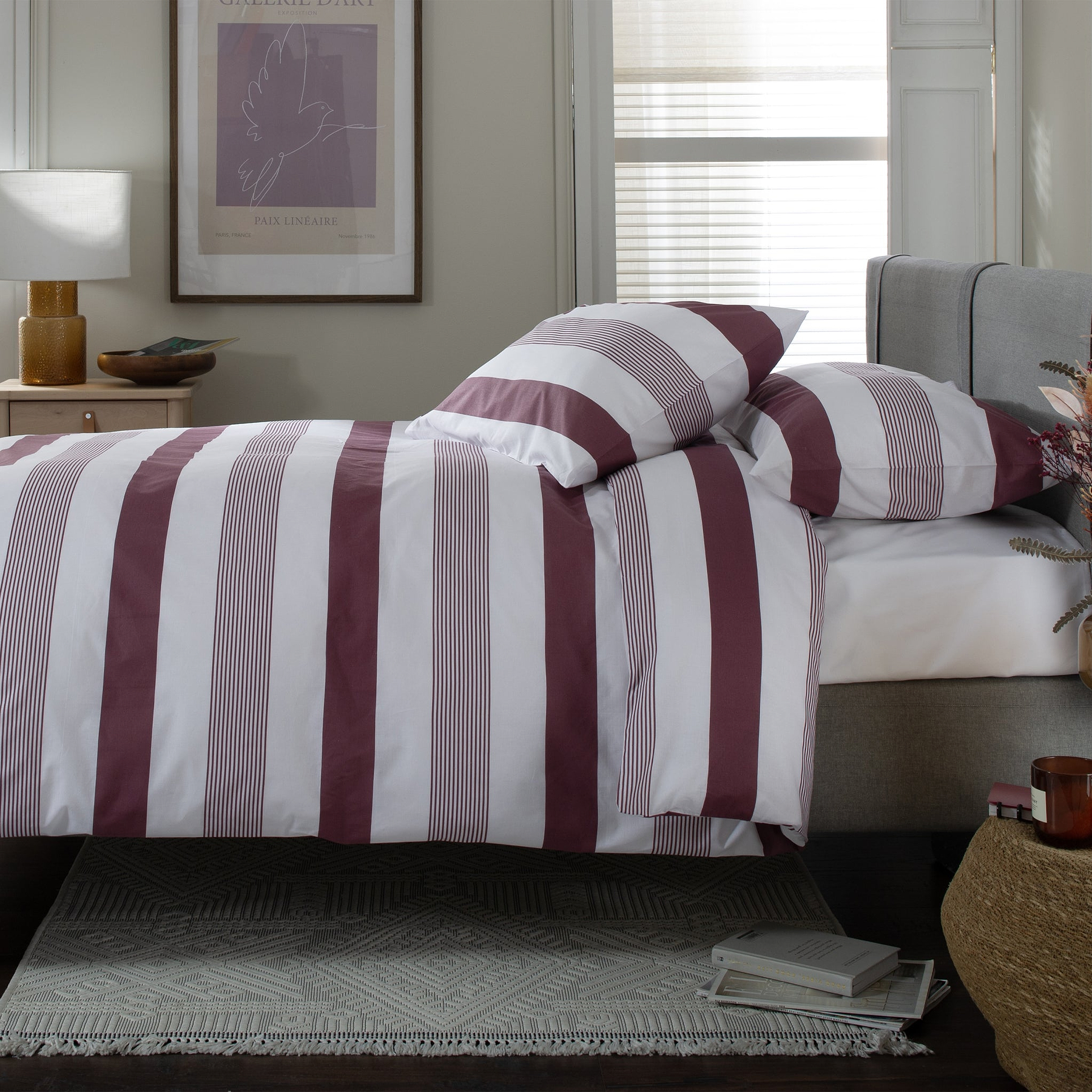 TLC Next Level Duvet Set Double Burgundy from Roseland Furniture