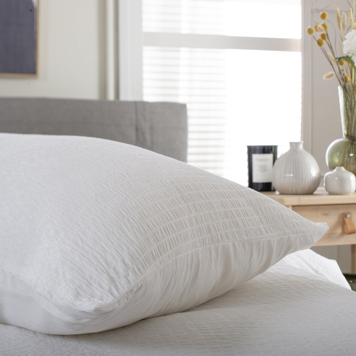 TLC Tilly Texture Single Duvet Set White from Roseland Furniture
