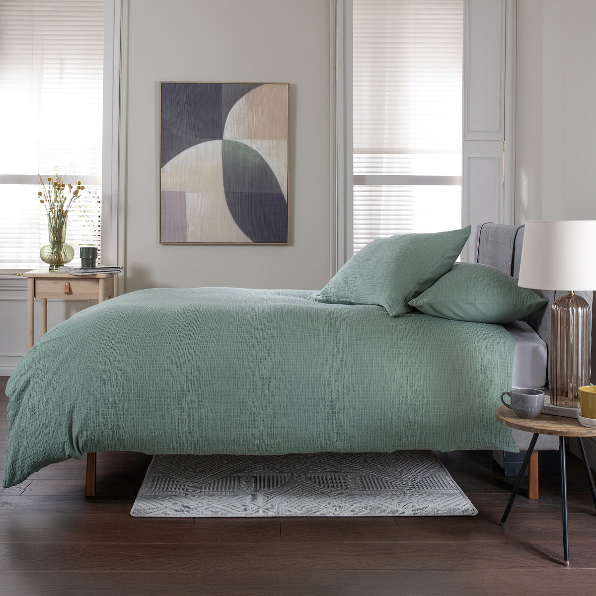 TLC Tilly Texture Single Duvet Set White from Roseland Furniture