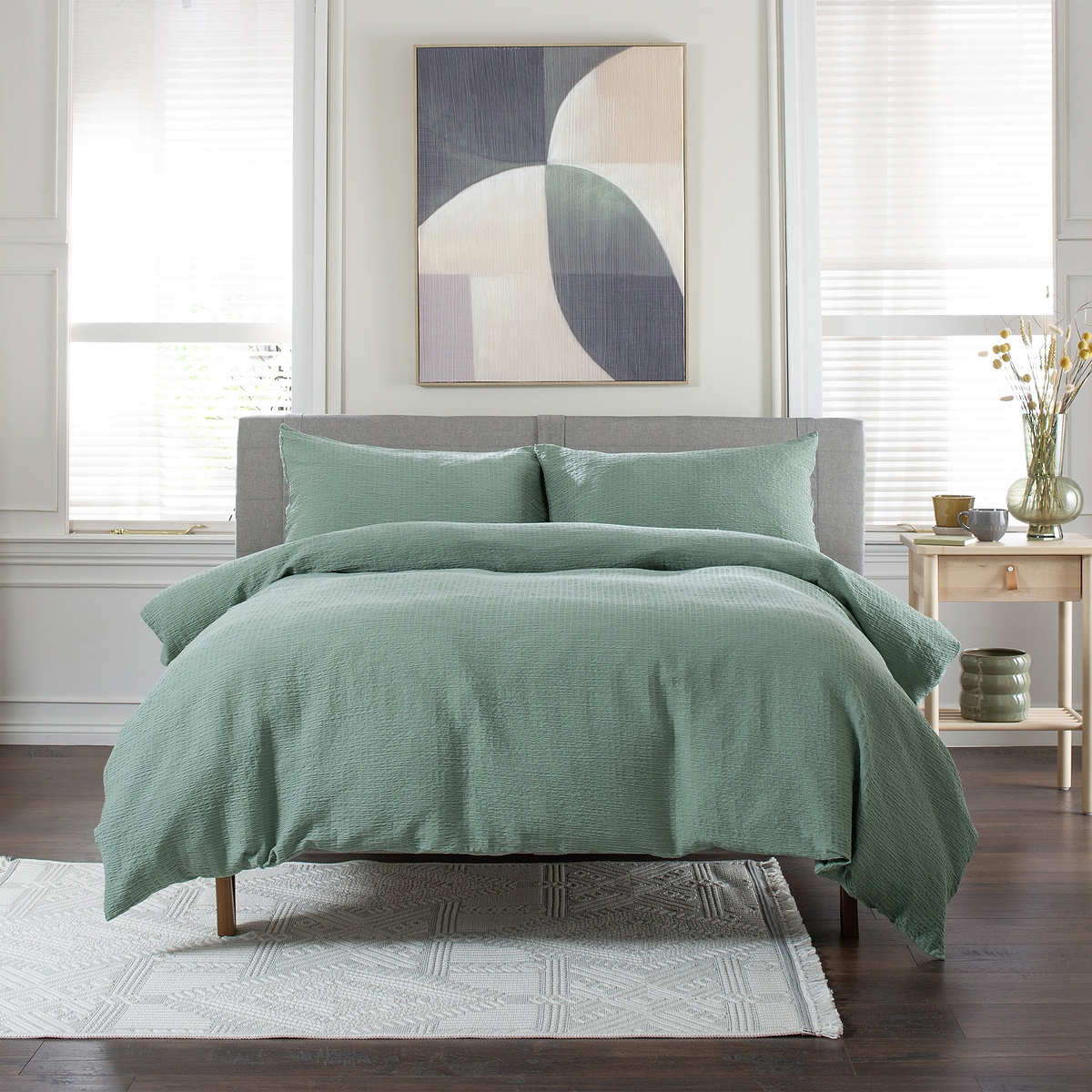 TLC Tilly Texture Single Duvet Set White from Roseland Furniture