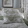 Toile De Jouy Cushion Sage from Roseland Furniture