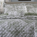 Toile Bedspread Double Sage from Roseland Furniture
