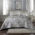 Toile Bedspread Double Sage from Roseland Furniture