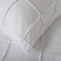TLC Square Up single Duvet Set White from Roseland Furniture