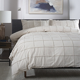 TLC Square Up single Duvet Set Natural from Roseland Furniture