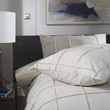 TLC Square Up single Duvet Set Natural from Roseland Furniture