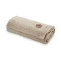 TLC Cadenza Knitted Throw 130x170cm Cream from Roseland Furniture