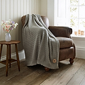TLC Cadenza Knitted Throw 130x170cm Grey from Roseland Furniture