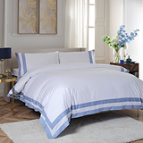 French Collection Brigitte Duvet Set Double WhiteBlue from Roseland Furniture