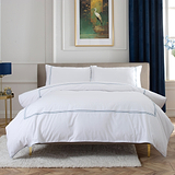 French Collection Angelique Duvet Set Double WhiteBlue from Roseland Furniture