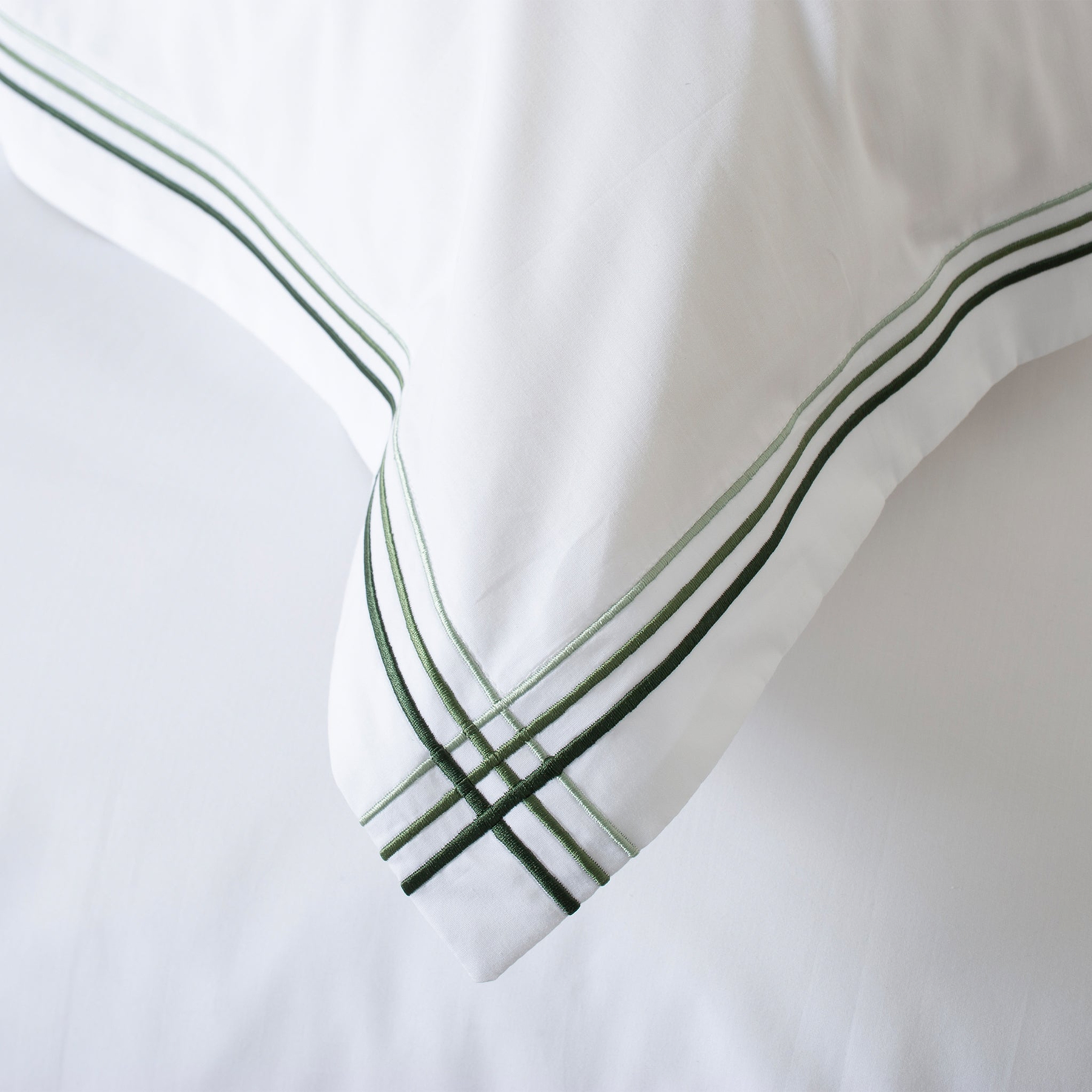 French Collection Mirabelle Duvet Set Double WhiteSage from Roseland Furniture