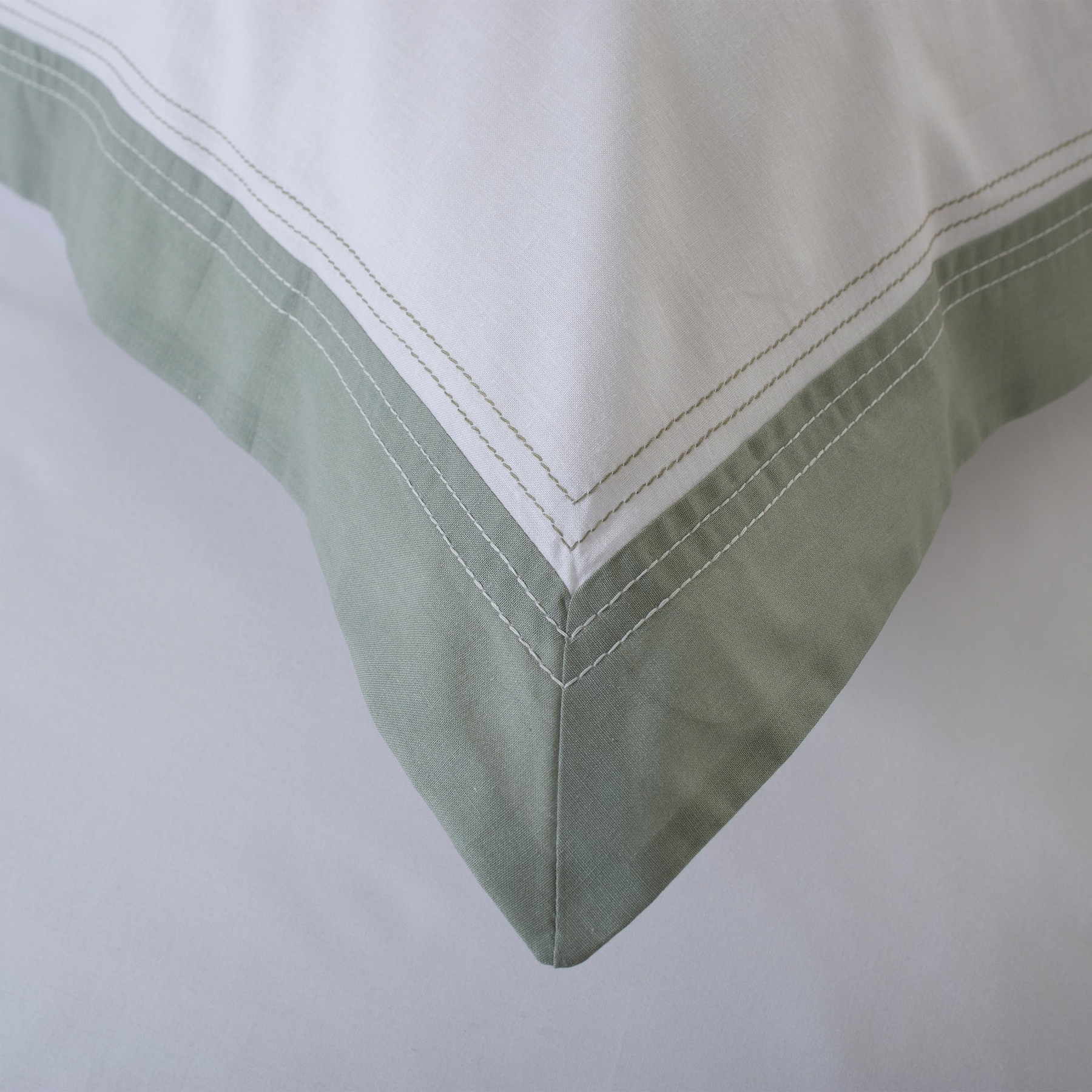 French Collection Dominique Duvet Set Double WhiteSage from Roseland Furniture