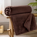 TLC Ashford Throw 130x180cm Chocolate from Roseland Furniture