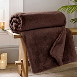 TLC Ashford Throw 130x180cm Chocolate from Roseland Furniture