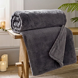 TLC Ashford Throw 130x180cm Carbon from Roseland Furniture