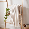 Coco Touch Heavyweight Throw 140x180cm Cream from Roseland Furniture