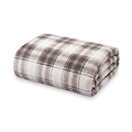 Coco Touch Heavyweight Throw 140x180cm Natural Check from Roseland Furniture