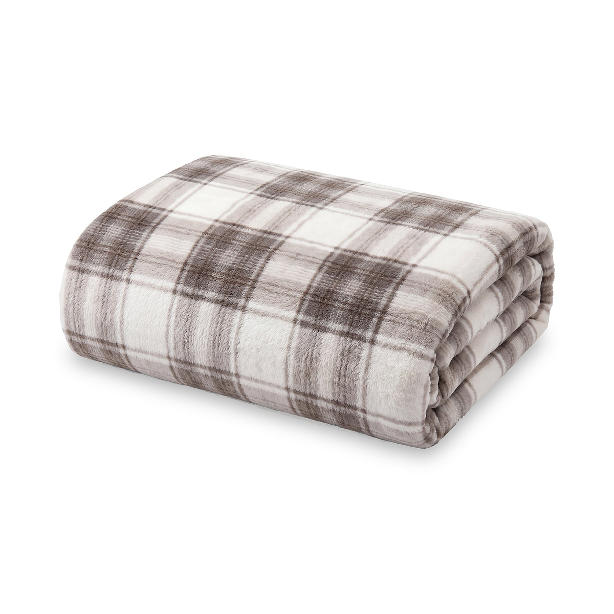 Coco Touch Heavyweight Throw 140x180cm Natural Check from Roseland Furniture