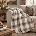 Coco Touch Check Heavyweight Throw from Roseland Furniture