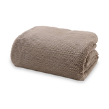 TLC Sandringham Faux Fur Throw 150x200cm Mocha from Roseland Furniture