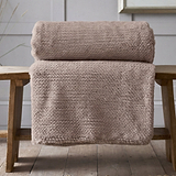TLC Sandringham Faux Fur Throw 150x200cm Mocha from Roseland Furniture