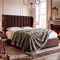 TLC Ashwood Luxe Throw 130x150cm Taupe from Roseland Furniture