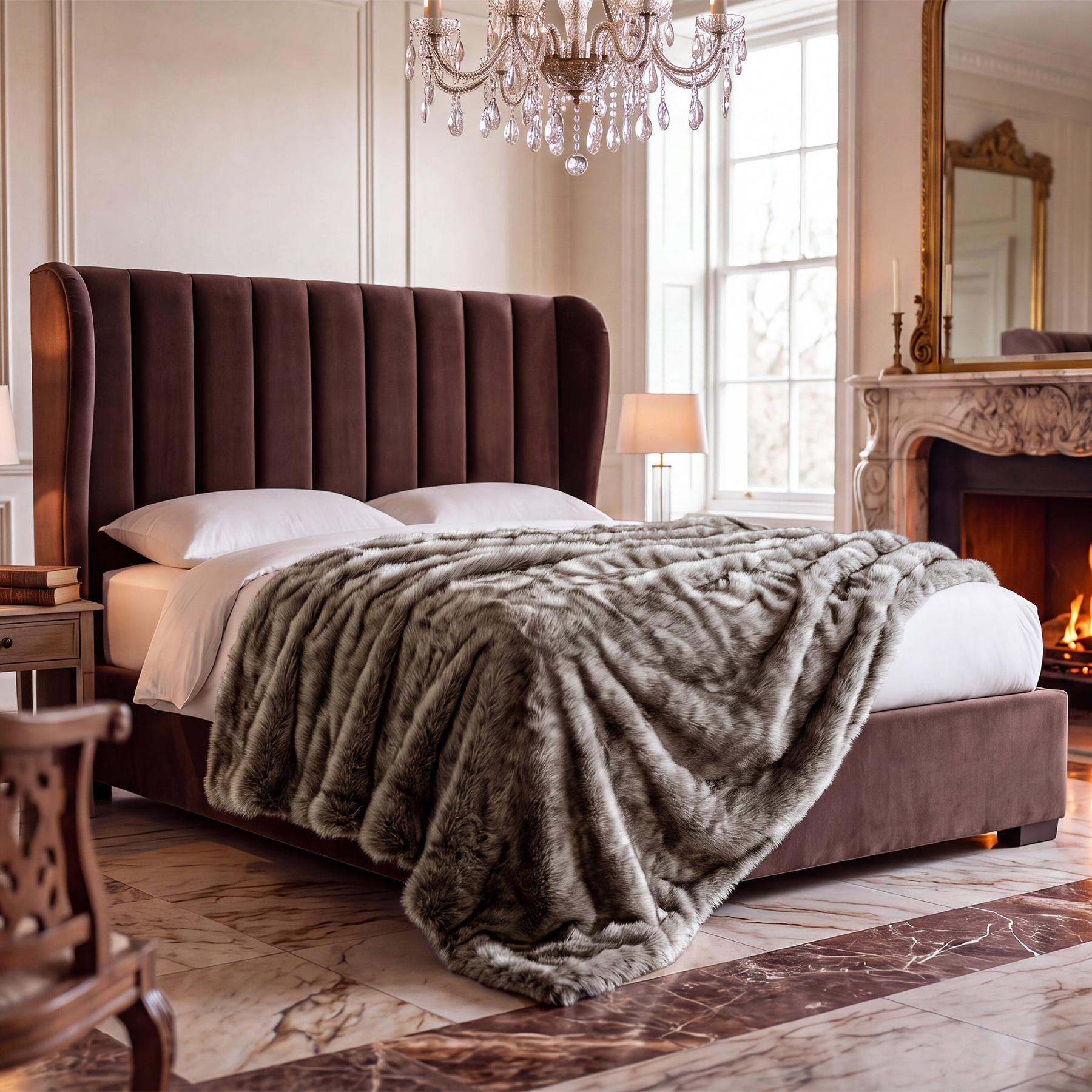 TLC Ashwood Luxe Throw 130x150cm Taupe from Roseland Furniture