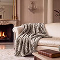 TLC Chantilly Fur Throw 130x150cm Cream from Roseland Furniture