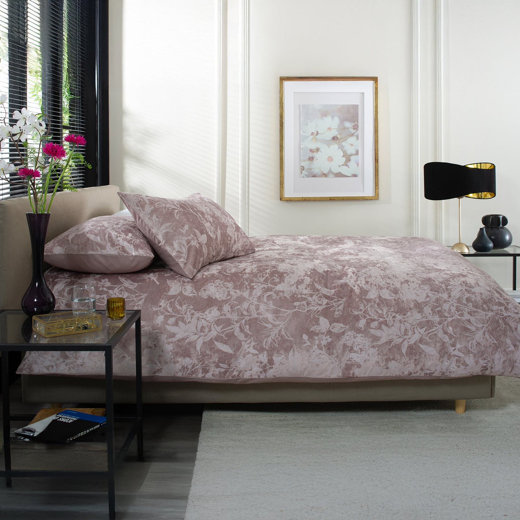 Chatsworth Pink Single Duvet Set from Roseland Furniture