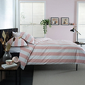 West End Single Duvet Set Rose White from Roseland Furniture