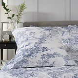 Toile De Jouy Cushion Blue from Roseland Furniture