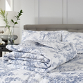 Toile Bedspread Double Blue from Roseland Furniture