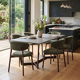 Harley 160cm Ceramic Dining Table by Roseland Furniture