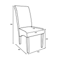 Deryn Check Dining Chair dimensions