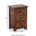 Duchy Acacia Bedside from Roseland Furniture